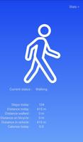 WALK  pedometer and calories poster