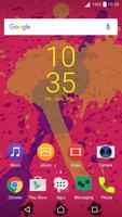 Neon Splatter • Xperia Theme โปสเตอร์