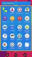 Neon Splatter • Xperia Theme Screenshot 1
