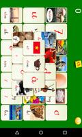 Mahjong avec l’alphabet Viet Affiche