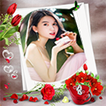 Flower photo frame