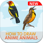 How to draw anime animals أيقونة