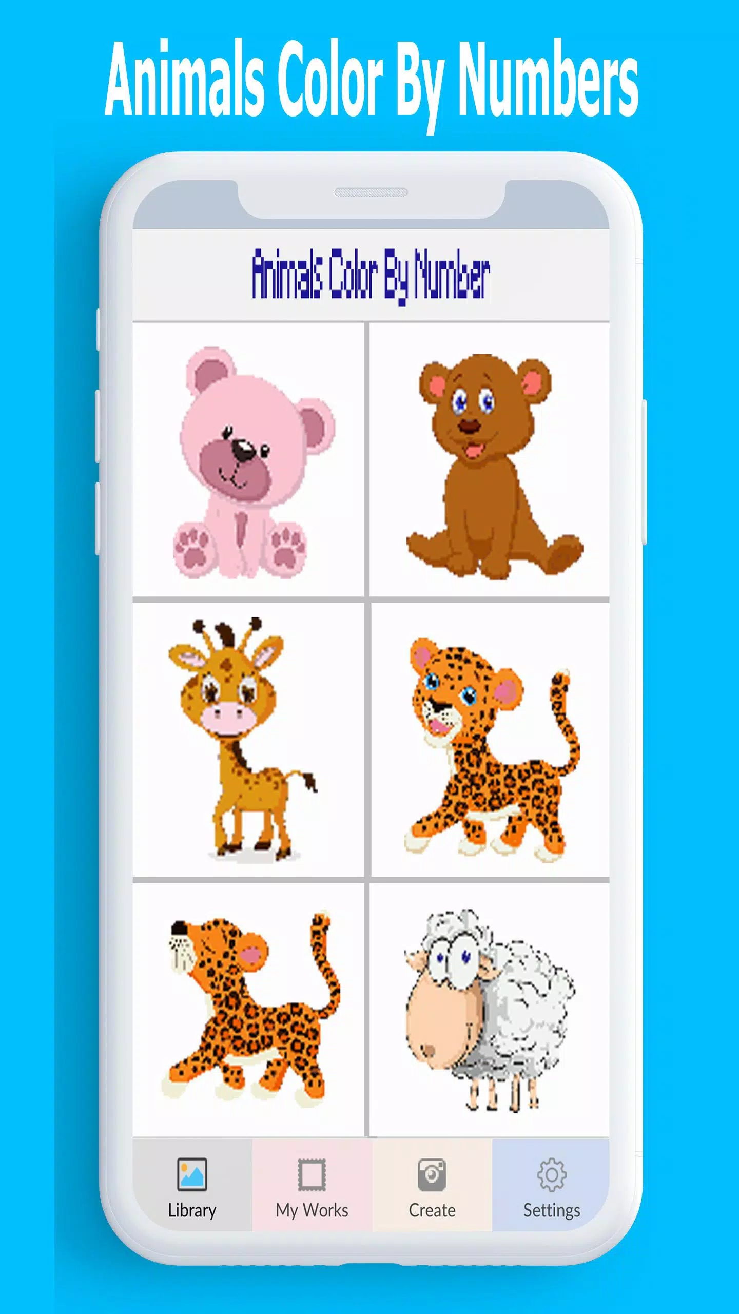 Animals Color By Number, Animal Coloring Book for Android   APK ...