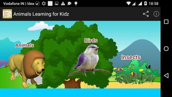 Animals Education For Kids 포스터