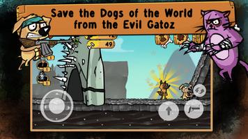 Puppy Shooting an AK-47: Platformer Zombie Game capture d'écran 2