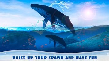 Big Blue Whale Underwater Survivor Simulator 3D تصوير الشاشة 3
