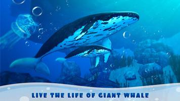 Big Blue Whale Underwater Survivor Simulator 3D الملصق