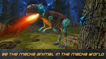 Wild Dino Robot Survival Simulator 3D Affiche