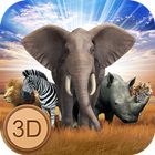 Wild Animals World - Savannah Simulator أيقونة