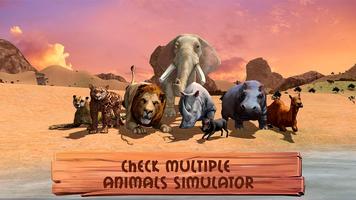 Wild Animals World - Savannah Simulator पोस्टर