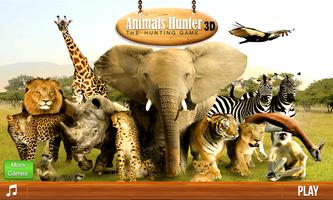 Animals Hunting 3D Affiche