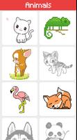 Animals color by number - sandbox number coloring capture d'écran 1