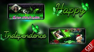 Animated Pak Independence Day Photo Frames Affiche