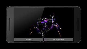 Robot transformer 3D wallpaper poster