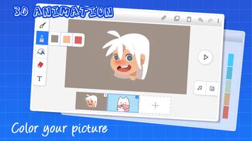 برنامه‌نما 3D Animation Maker & Cartoon Creator عکس از صفحه