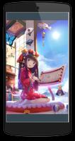 Kimono Yukata Anime Wallpaper ảnh chụp màn hình 1