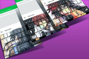 anime boy keyboard themes پوسٹر