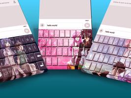 anime girl keyboard themes imagem de tela 1
