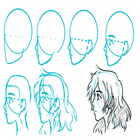 أنيمي الرسم تعليمي أيقونة