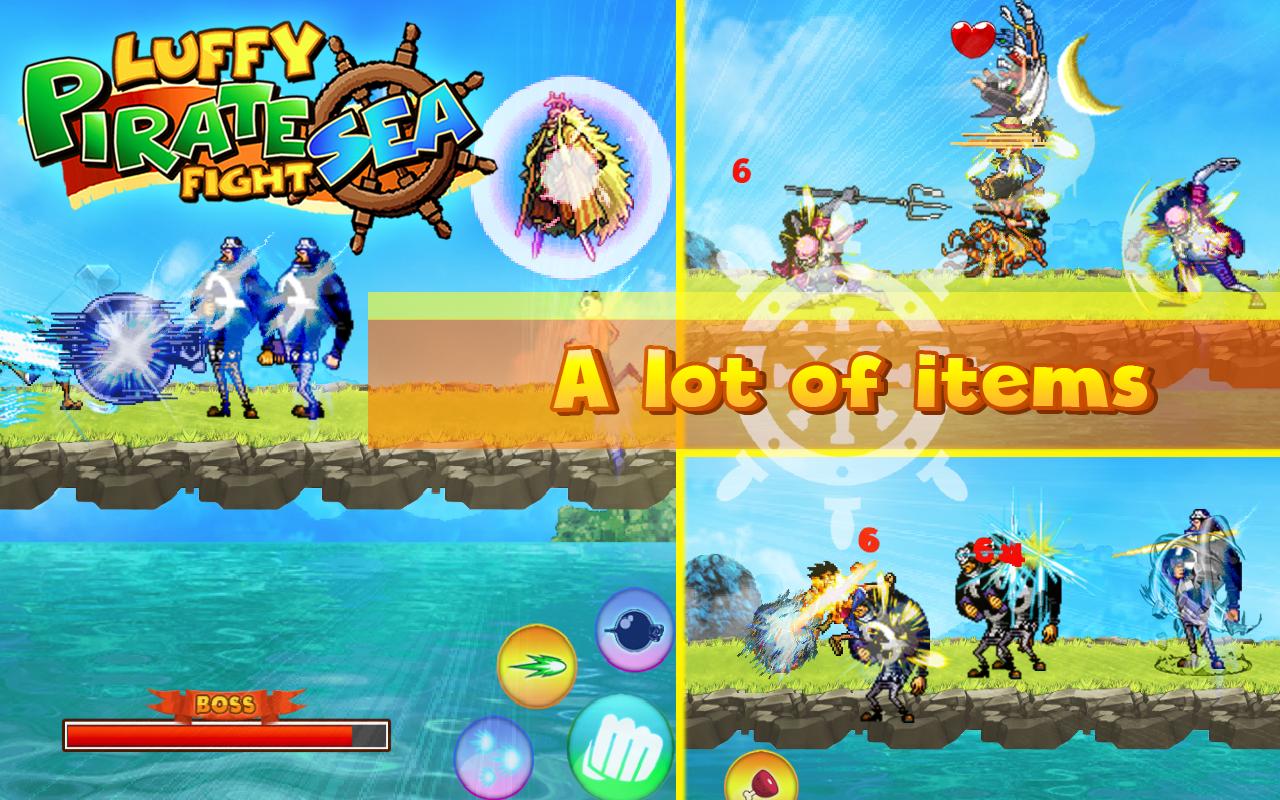 Luffy Pirate Sea Fight For Android Apk Download - monkey d luffy scars roblox