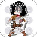 Mikasa Ackerman (ミカサ・アッカーマン) Fan Lock Screen APK