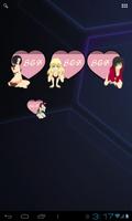 Cute Anime Girl Battery Widget постер