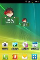 Rosto Chibi Battery Widget imagem de tela 1