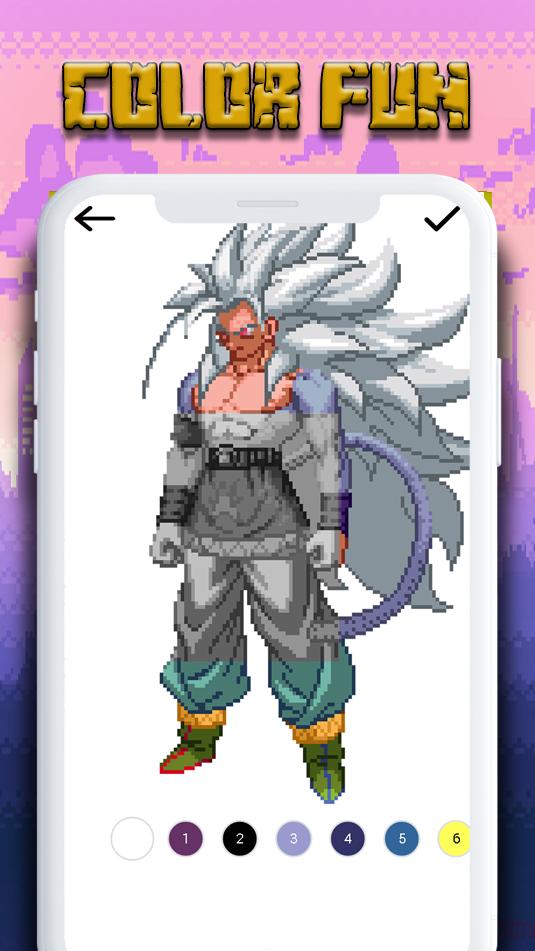 Coloring By Number Dbz Super Pixel Art For Android Apk Download