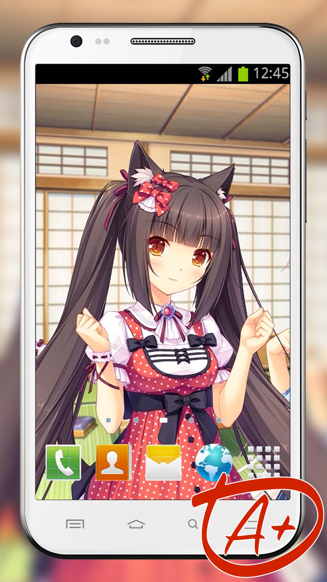 Android 用の Anime Live Wallpaper Of Chocola And Vanilla Nekos Apk をダウンロード