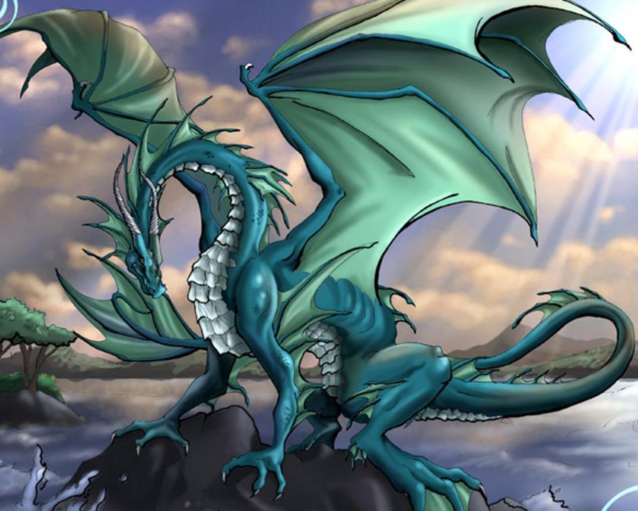 Аквамариновый дракон