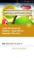 Learn the Quran for children capture d'écran 2