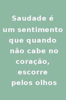 Frases de Saudade Poster