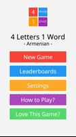 4 Letters 1 Word - Armenian poster