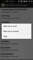 SMS read/unread الملصق