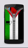 palestine Flag Zipper Lock Affiche