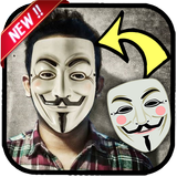 Anonymous masks photo editor icône