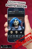 Anonymous masks photo editor Affiche