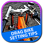 Drag Bike racing setting tips ícone