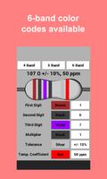 Resistor Color Code Calculator capture d'écran 2
