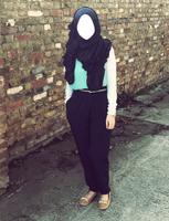 Hijab Selfie Photo Montage الملصق