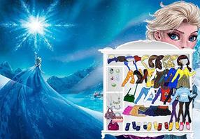 Anna And Elsa Dress Up Game Affiche
