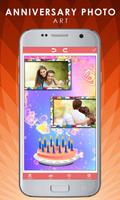 Anniversary Photo Art Frames Pics Lab Effects पोस्टर