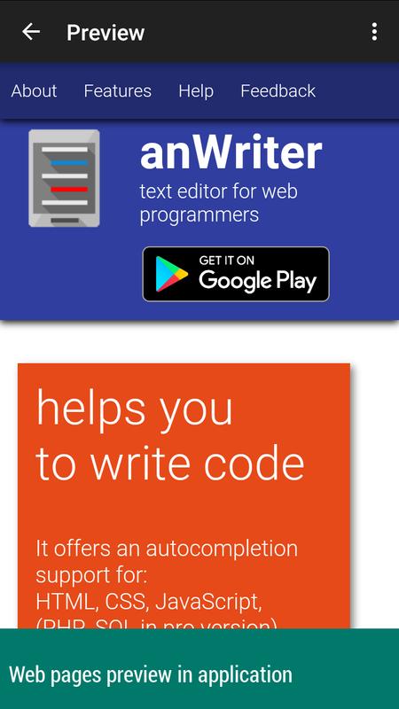 anWriter free HTML editor APK Download - Gratis Alat APL ...