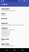 Lobbyist Lookup ภาพหน้าจอ 2