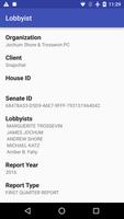 Lobbyist Lookup screenshot 2