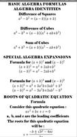 Math Formula : Algebra Trigonometri Geometri ALL capture d'écran 1