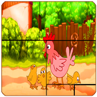 cock Cartoon  Puzzle 2018 أيقونة