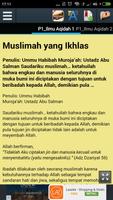 Ilmu Aqidah Ekran Görüntüsü 2