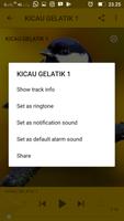 Kicau Gelatik Audio Track capture d'écran 2