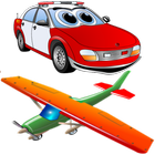 Kids memory game: Cars&Planes icône